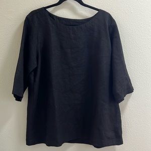 January top by Not Perfect Linen - size xl - black.  Brand new never worn